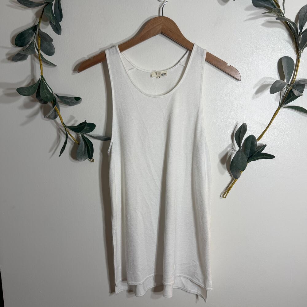 Wilfred Free White Side Slit Tank LAST CALL